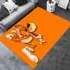 Cheetah, Cool, Orange Office Carpet Soft Polyester Entrance Carpet Washable Non-slip Machine Washable Indoor Carpet Living Room Bedroom Dini