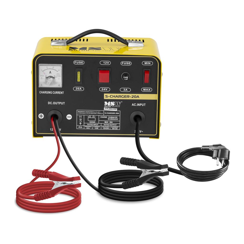 Chargeur de batterie de voiture 1224V 12A