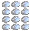 vidaXL Outdoor Solar Wall Lights LED 12 Pcs. Round Silver