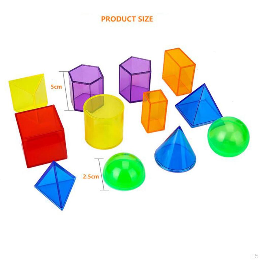 Small Geometric Solids Montessori Toys Sensory for Living Room Unisex
