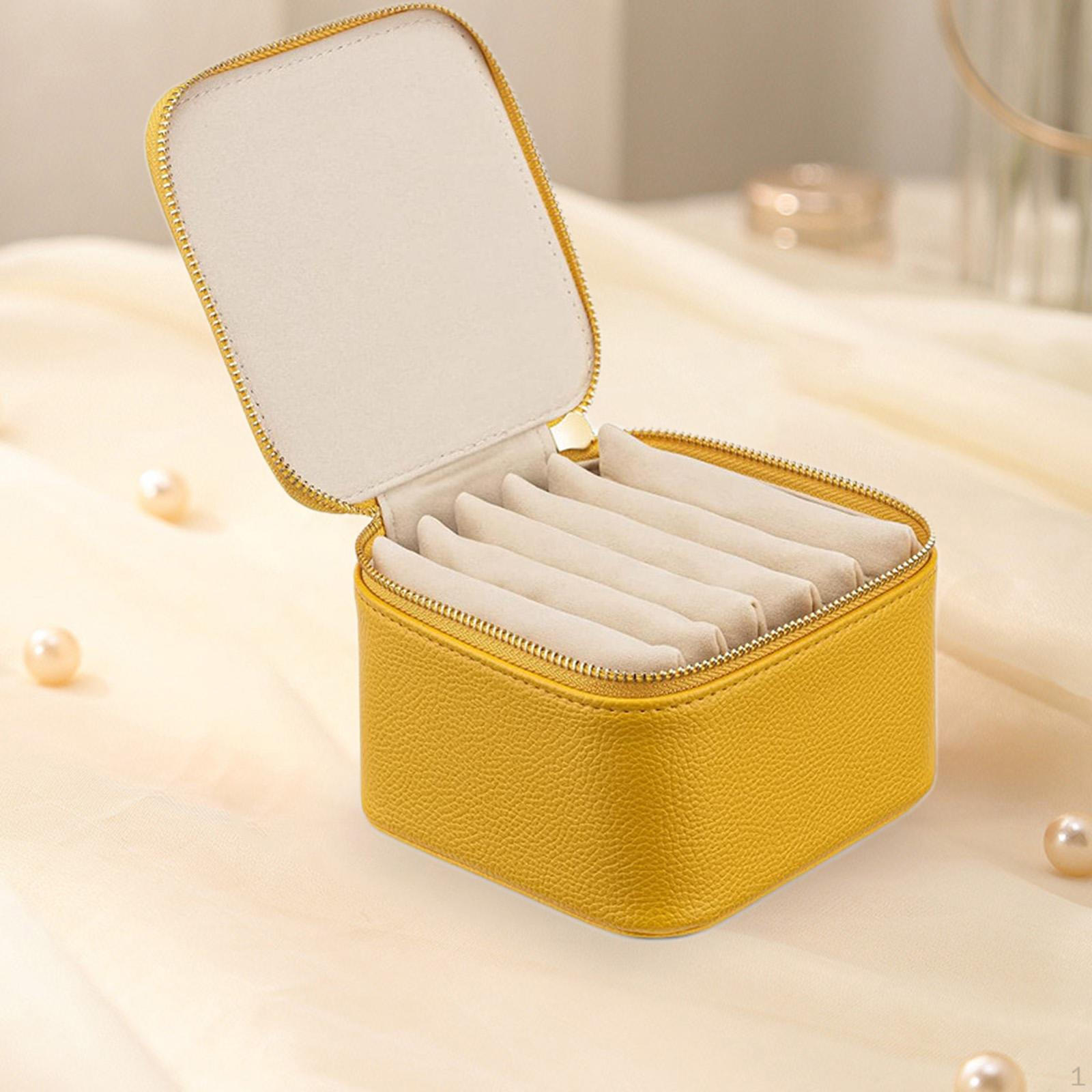 

Дорожная шкатулка для драгоценностей для женщин, серьги, ожерелья, кольца, коробки для хранения, небольшой органайзер
