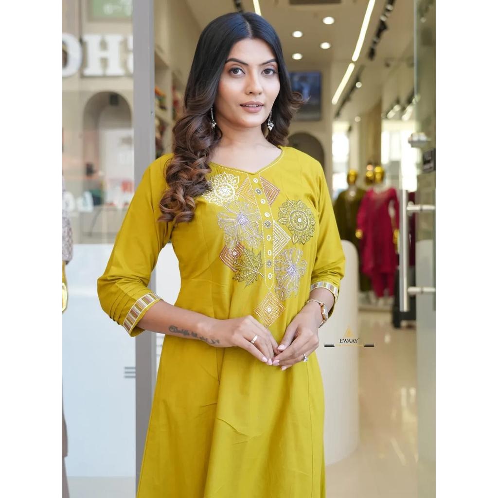 Indian Women Office Wear Kurti Pant Set Bollywood Designer Ethnic Kurta Set