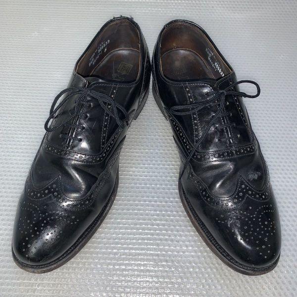 Dexter Wingtip Full Brogue Business Shoes USA Black 8 1/2 M 26.5(USED)