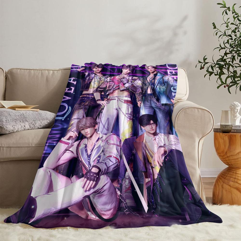 

GUOYU Blanket Game Llove and Deepspace Throw Soft Flannel Throw Summer Blanket Lightweight Cozy Nap Blanket for Sofa Bed Travel 75x100cm (30x40inch)