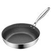 316L Stainless Steel Non-Stick Double-Sided Frying Pan for Eggs and Steak, Coating-Free, Flat-Bottom.