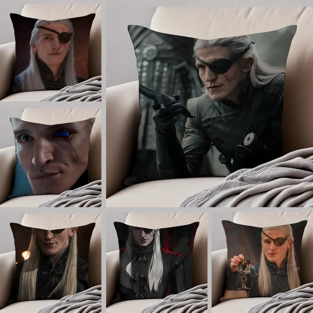 Poduszka Aemonda Targaryena Poszewka na poduszkę Fantasy Poszewka na poduszkę do narzucenia Ukryty guzik Trwała poliestrowa poduszka na krzesło