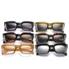 New Fashion Women Luxury Brand Square Sunglasses Ladies Vintage Oversized Sun Glasses Female Big Frame Uv400 Shades Black