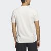 adidas Lounge T Shirts Men's White Crew Neck Moderate Straight Fit HR3002