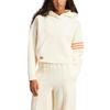 adidas Felpa con cappuccio Originals Neuclassics Moda Confortevole Semplice Versatile Ampia Manica Lunga Felpa Donna felpe Bianco Sporco JI8502