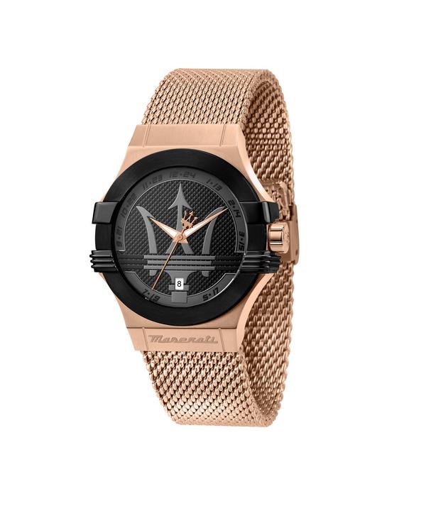 

Мужские часы Maserati Potenza с черным циферблатом, кварцевые, R8853108009, 100 м чёрный