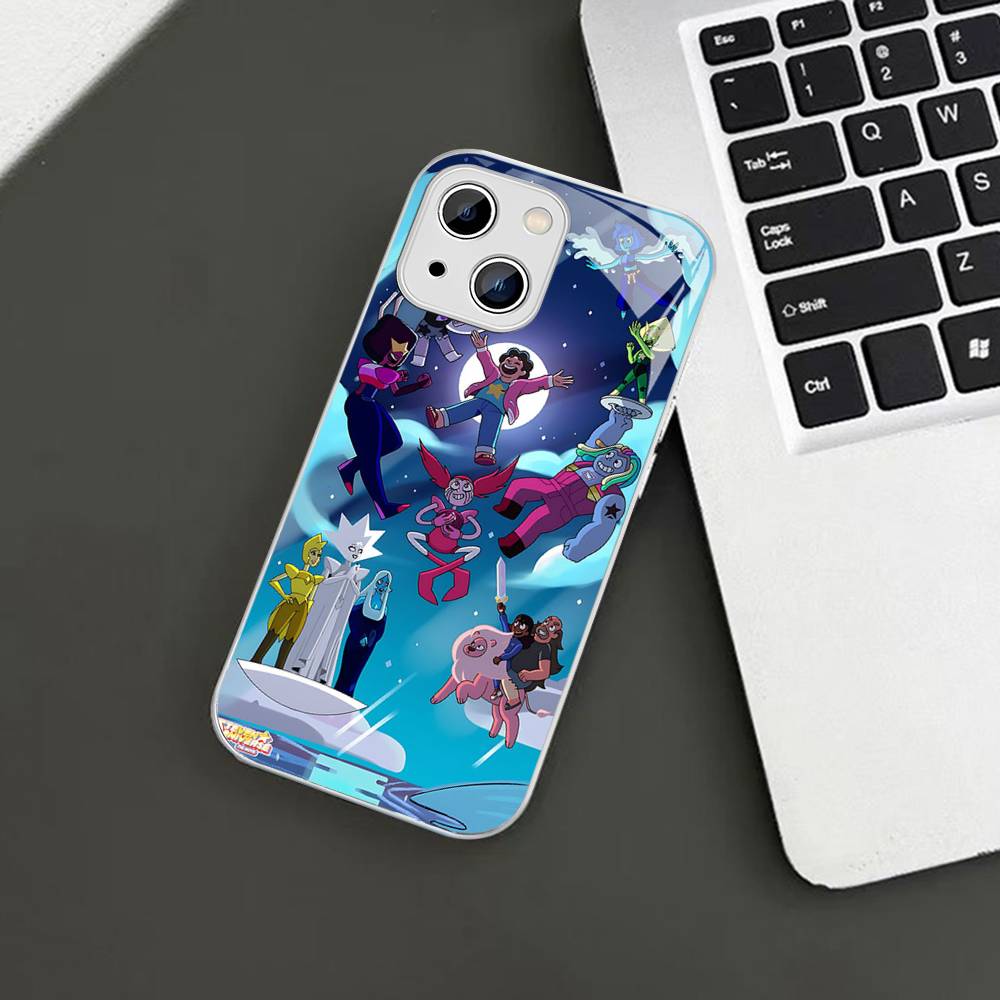 

S-Steven U-Universe Cartoon Anime For IPhone 14 13 12 Mini 11 Pro XS Max X XR 14 Plus Tempered Glass Cover iphone 12 pro