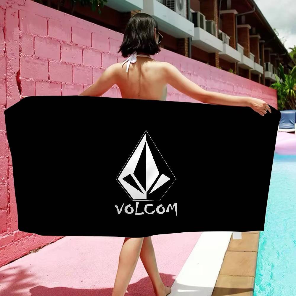Volcoms Anime Logo Beach Swimming Towel Soft Absorbent Towel Gifts for Kids Travel Camping Gym