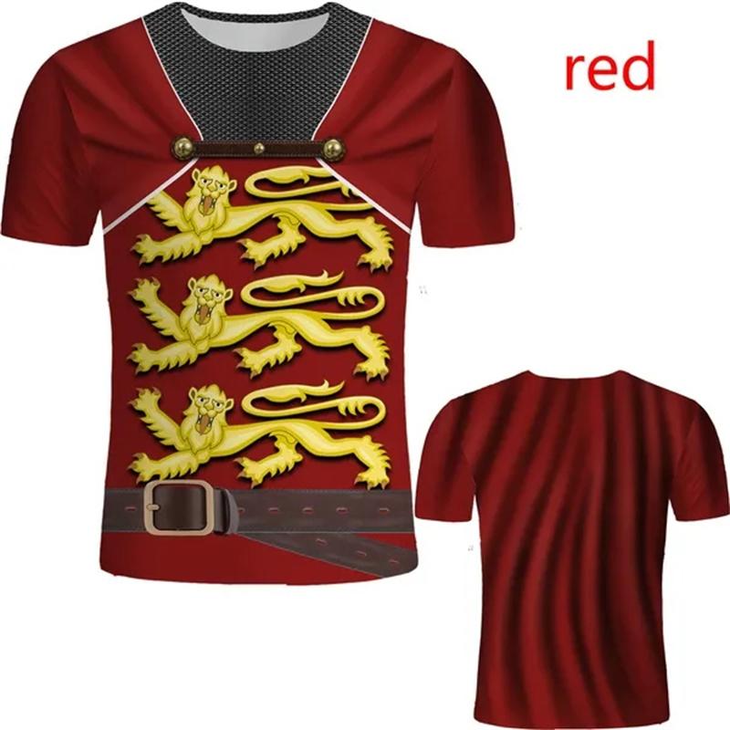 Sommer Herren 3D-Druck Rundhals-T-Shirt