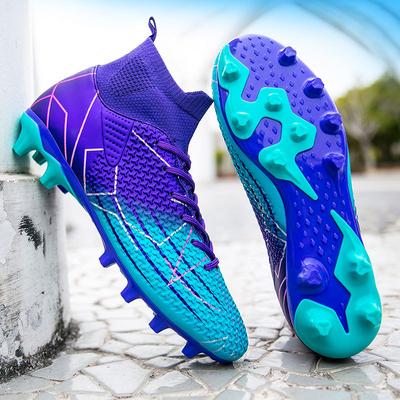Foreign Trade Spot 35-47 Large Size Football Shoes New Student Adult TF Broken Nails Training Shoes Female Ag Long Nails