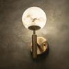 Nordic All-Copper Marble Wall Lamp for Living Room, Bedroom, and Hallway
