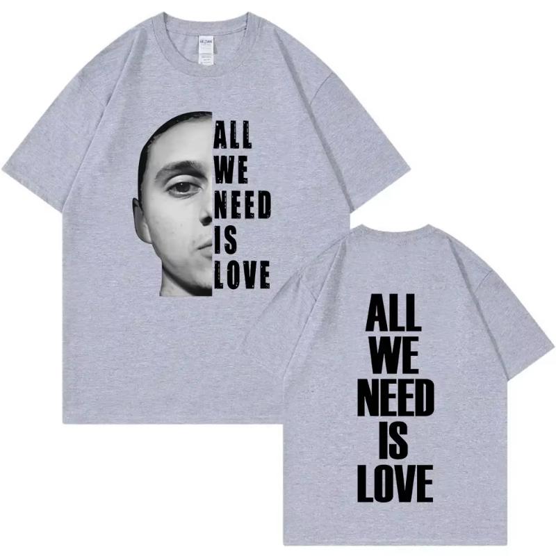

Canserbero All We Need Is Love Merch T Shirt Unisexs Women Fashion Vintage Short Sleeve Tshirts Cotton Casual Oversized T Shirts 4XL