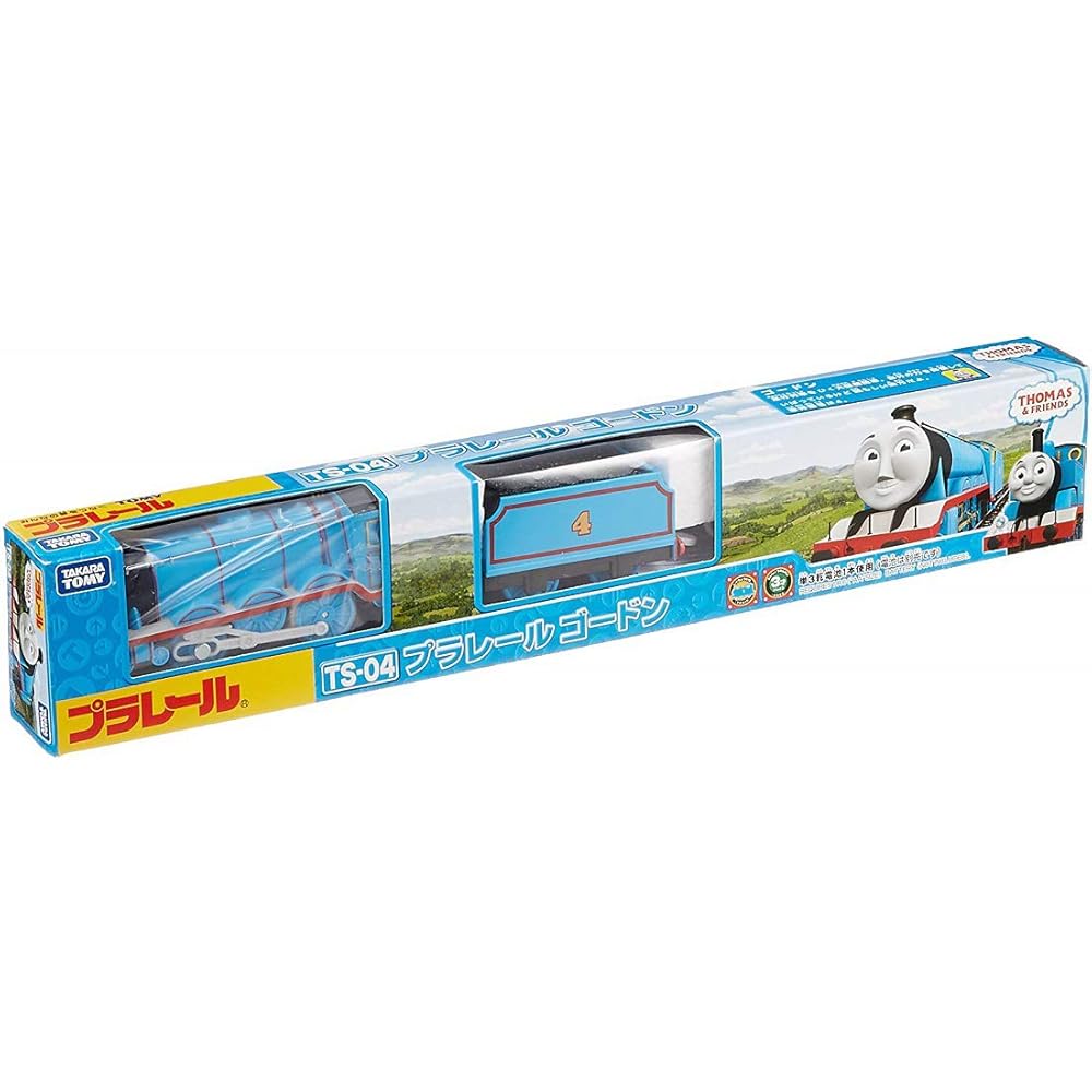 Takara Tomy Plarail Thomas TS-04 Gordon Toy Train Set with Realistic Sounds and Movable Parts