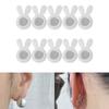 Acrylic Rabbits Ear Earring Support Nonslip Silicone Backs For Heavy Earrings Comfortable Allergy Proof Clear Design