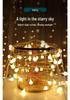 Remote-Controlled Waterproof Frosted LED String Lights for Outdoor Camping, Canopies, or Christmas Decorations - Starry Sky Colored Bulbs