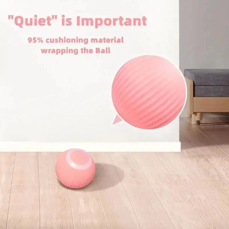 New Interactive Cat Toy Ball Smart Cat Toys Indoor Automatic Rolling Magic Ball Electronic Interactive Cat Toy