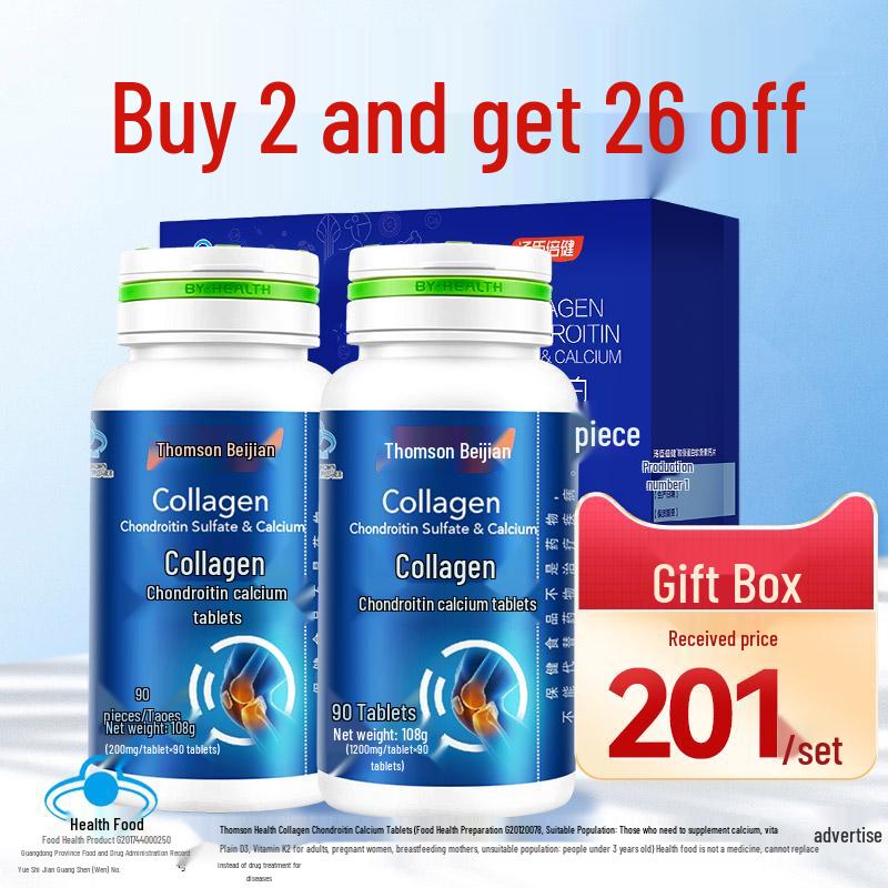 Thomson/By-Health Calcio Liquido per Donne con Vitamina D3 & K2 per Donne di Mezza Età, Anziane & Incinte, Scatola Regalo Sinergia a 3 Effetti