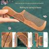 Natural Peach Wood Carved Comb Gift Set
