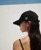 RE RHEE Logo Embroidered Cotton Ball Cap Black