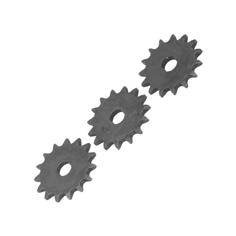 3PCS T8F 15T Engine Gears Steel Motor Drive Sprocket Engine Pinion Gear  Electric or Gas Scooters