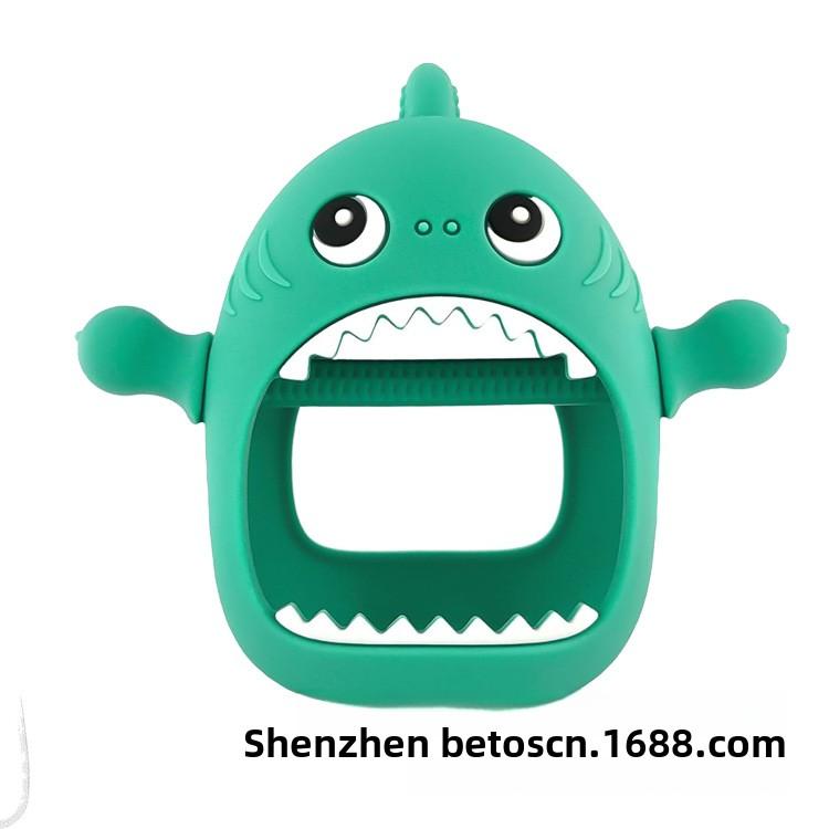 

Силиконовая перчатка-прорезыватель для зубов, успокаивающая игрушка для прорезывания зубов, жевательная варежка для младенцев зелёный