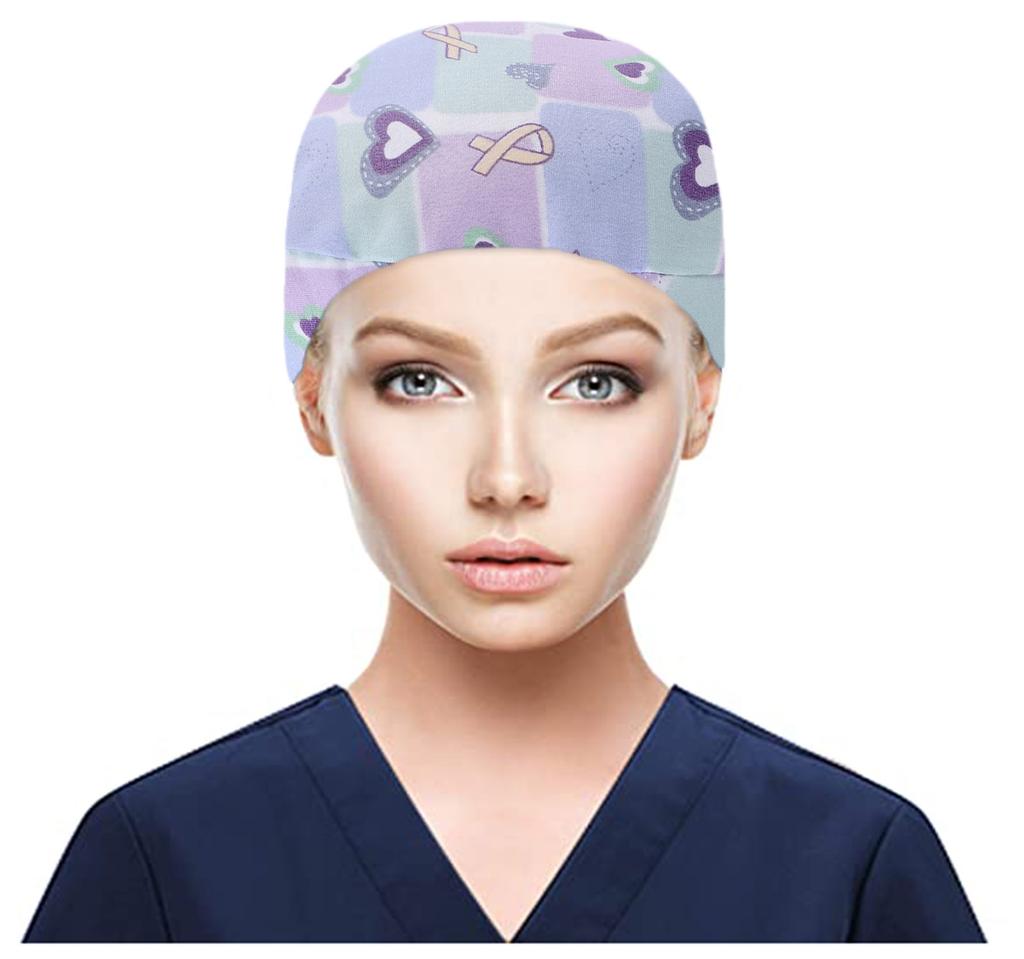 Buy Scrub Cap With Buttons Bouffant Hat 