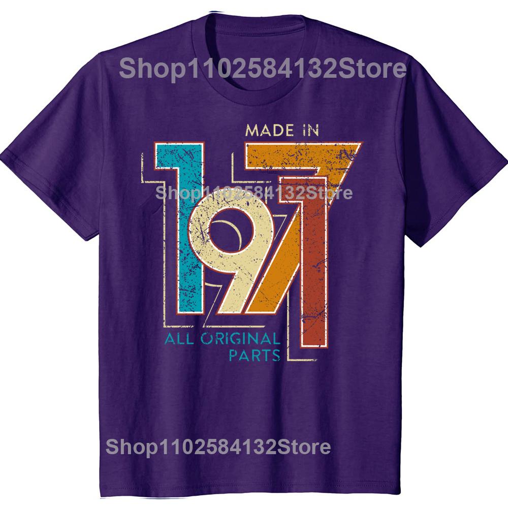Male Limited Edition Made In 1971 Vintage TShirt Streetwear 54th Birthday Gift Tshirt Short Sleeve Cool T Shirt Cotton Tee Tops