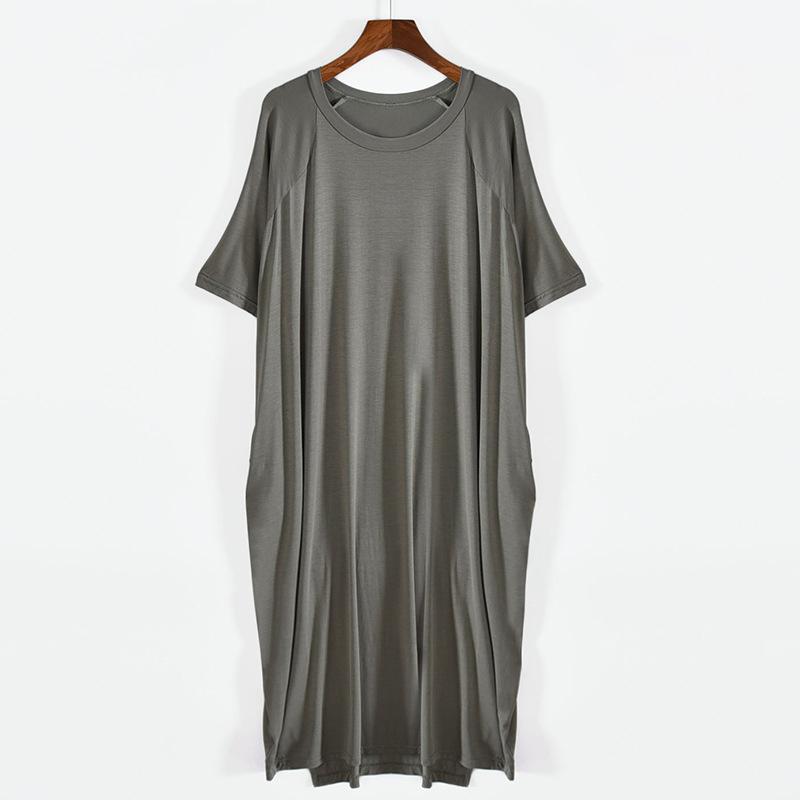 Summer Night Dress Women Short Sleeve Modal Cotton Nightshirt Female Loose Long Nightgowns Summer Women's Home Clothes