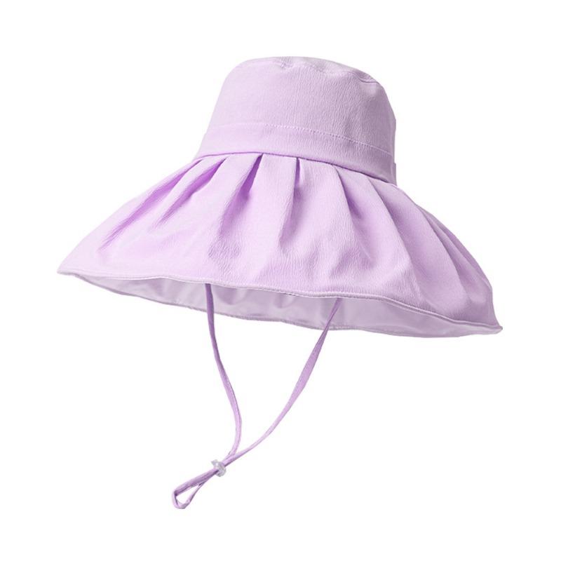 

Big shell sunscreen hat New summer outdoor outing visor hat Women s breathable big eaves hat Adjustable women s hat Adjustable - One Size