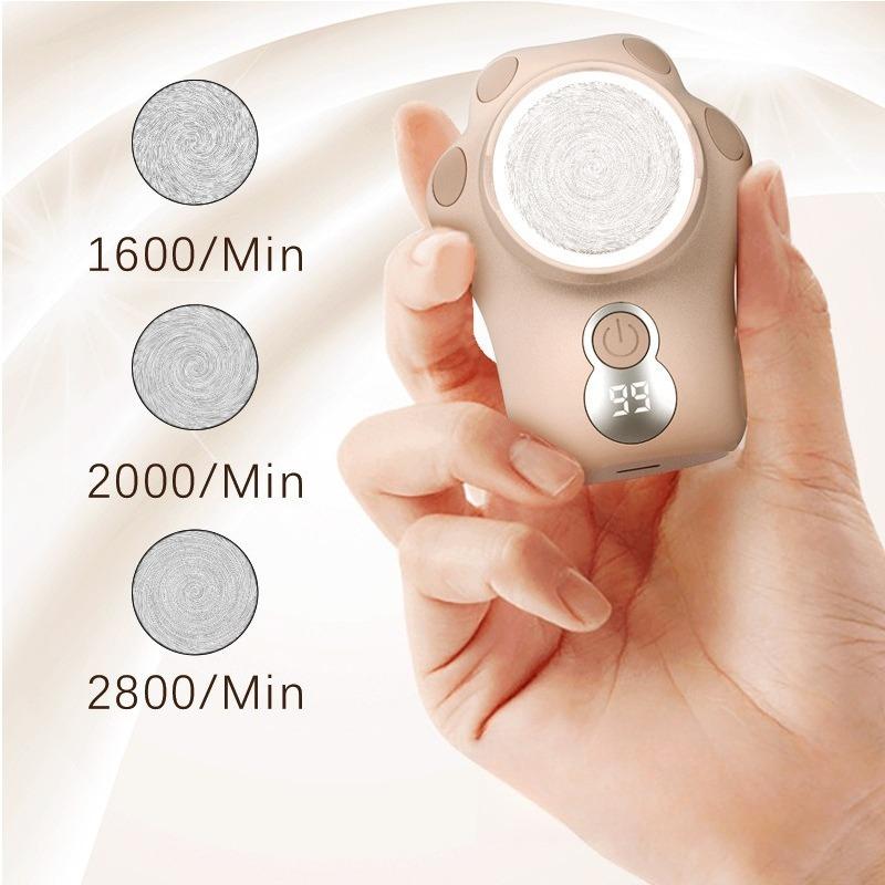 1PC multi-function electric foot grinder, purple light to remove dead skin, rechargeable pedicure, washing automatic storage compartment