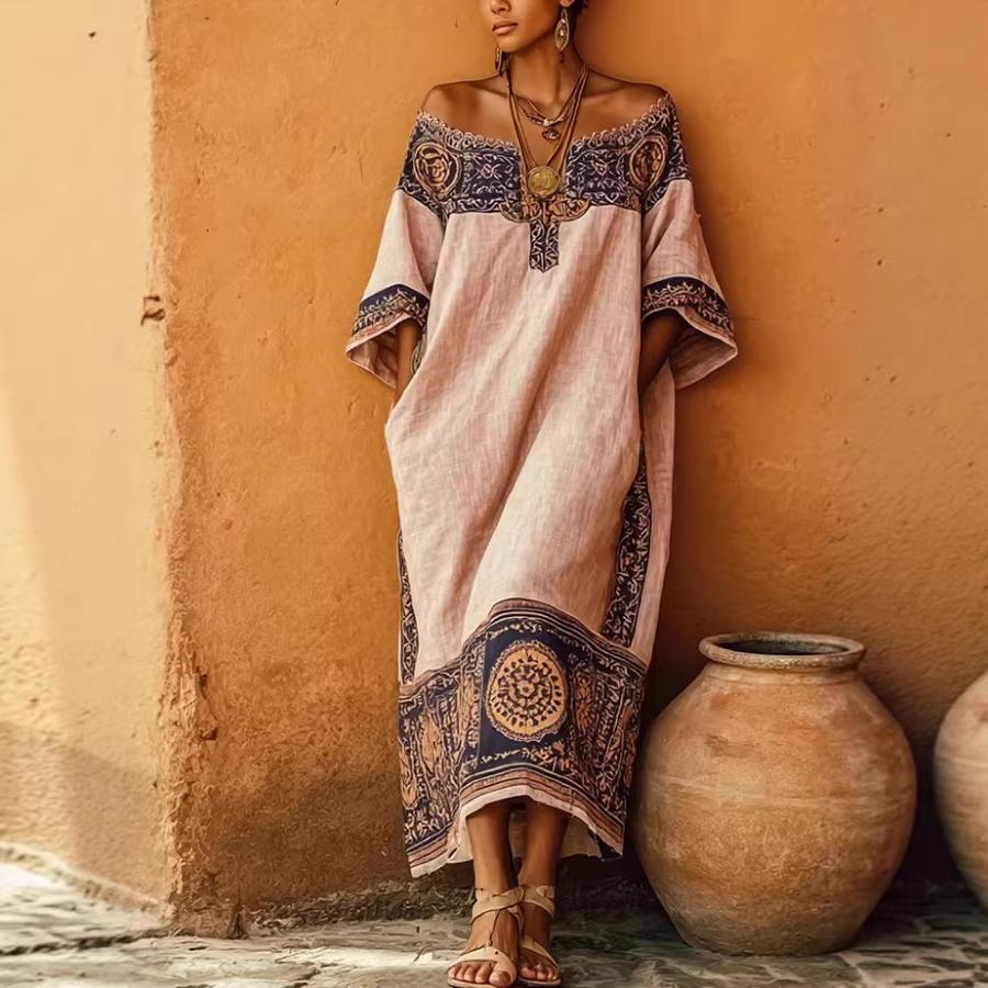 Women's Bohemian Printed Loose Dress