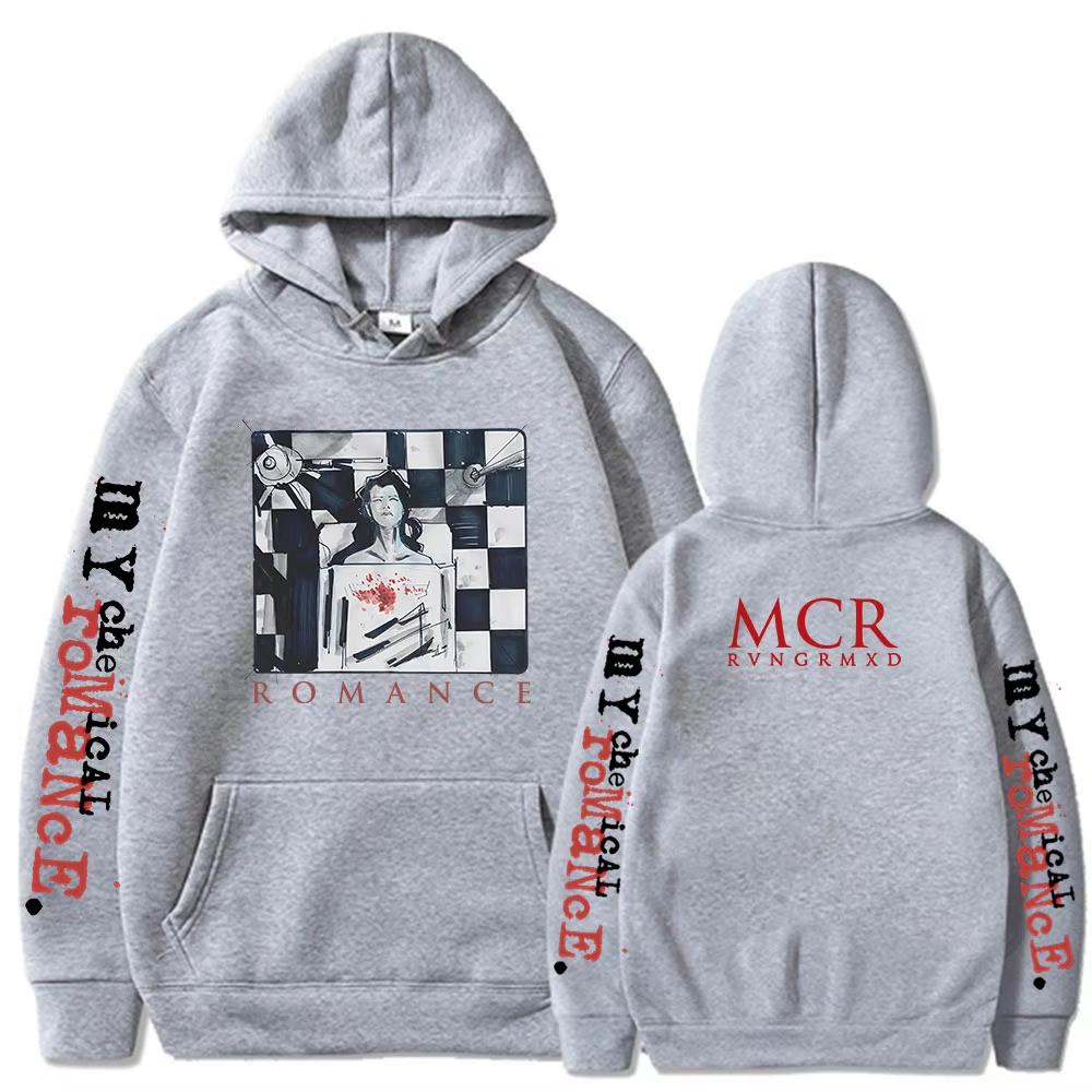 Band My Chemical Romance MCR Hoodies The Black Parade Punk Gothic Vintage Sweatshirt Herren Damen Übergroße Pullover Streetwear