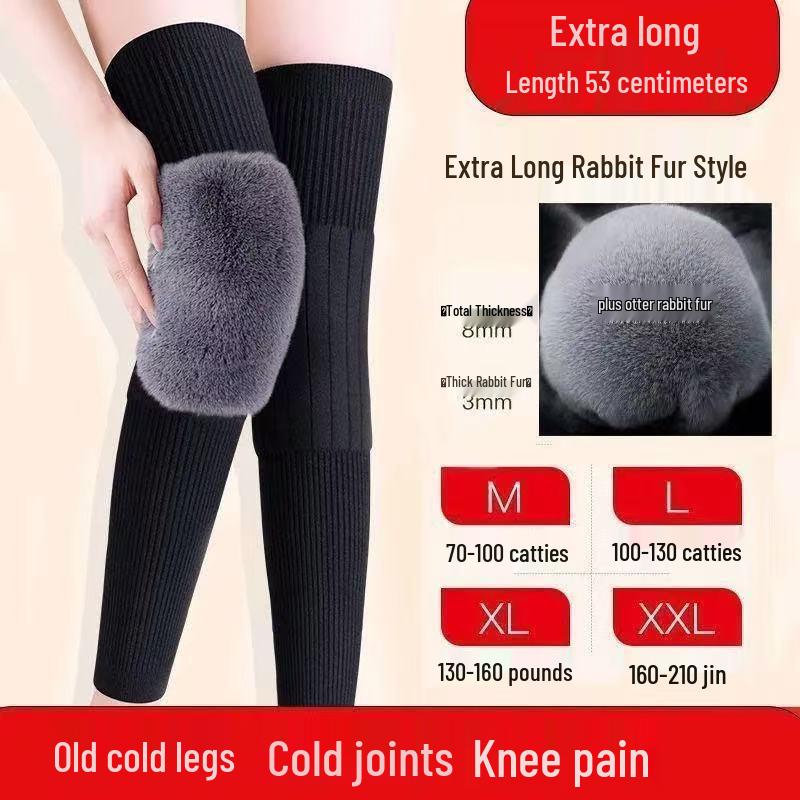 Unisex Non-Slip Thickened Knee Warmers for Autumn/Winter