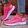 Shoes of Woman Ultra Breathable Trendy Knitted Mesh Lace Up Shoes Comfort Aesthetics Outings Walking Women's Casual Sneaker