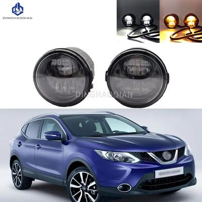 1Pair Car Front Foglight Fog Lamp Daytime Running Lights For Nissan Qashqai Rogue 2015 2016 2017 LED Fog Lights H11 12V