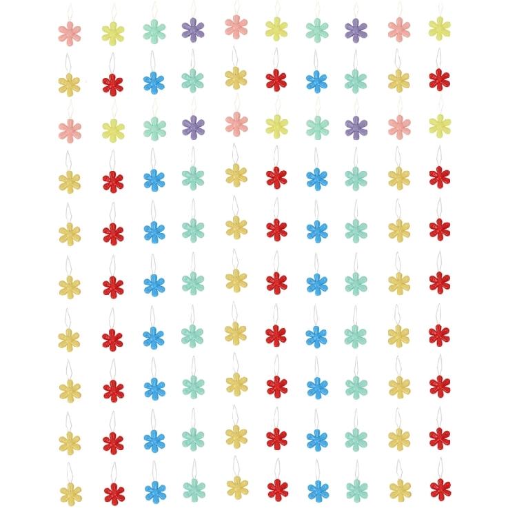 100 Pcs Flower Needle Threaders for Crosses Stitching Threading Tool Elderly Easy Sewing Needle Threader 1