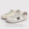 Retro Old Star Shoes Women'S Spring Platform Heightening Leather Casual Sports Shoes Board Shoes