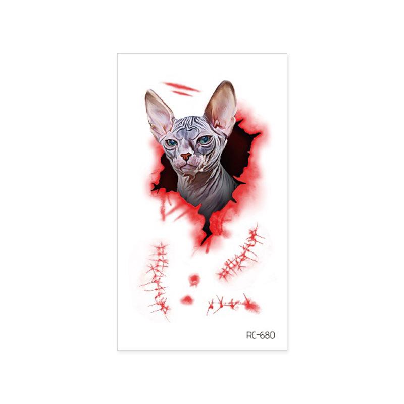 Halloween Temporary Horror Surgery Wound Scar Tattoo Stickers