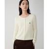 MONOVICH Women's Round Neck Cable Knit Cardigan