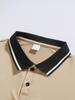Men's Autumn Outdoor Fashion Breathable Long-Sleeve Jacquard Polo Shirt