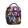 Sing Movie Characters Lunch Bag  Funny Lunch Box Travel Portable Thermal Lunch Bags For Women Oxford Print Cooler Bag