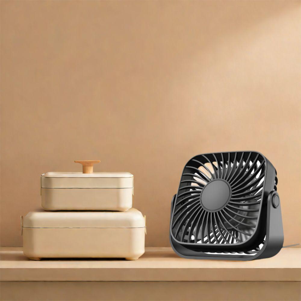 360° Rotating Electronic Fan 3 Speed Small Standing Fans Student Fan Table Cooling Fan Dormitory