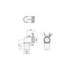 SANEI Washing Machine Drain Trap Elbow for Drain Hose Connection PH554FSA