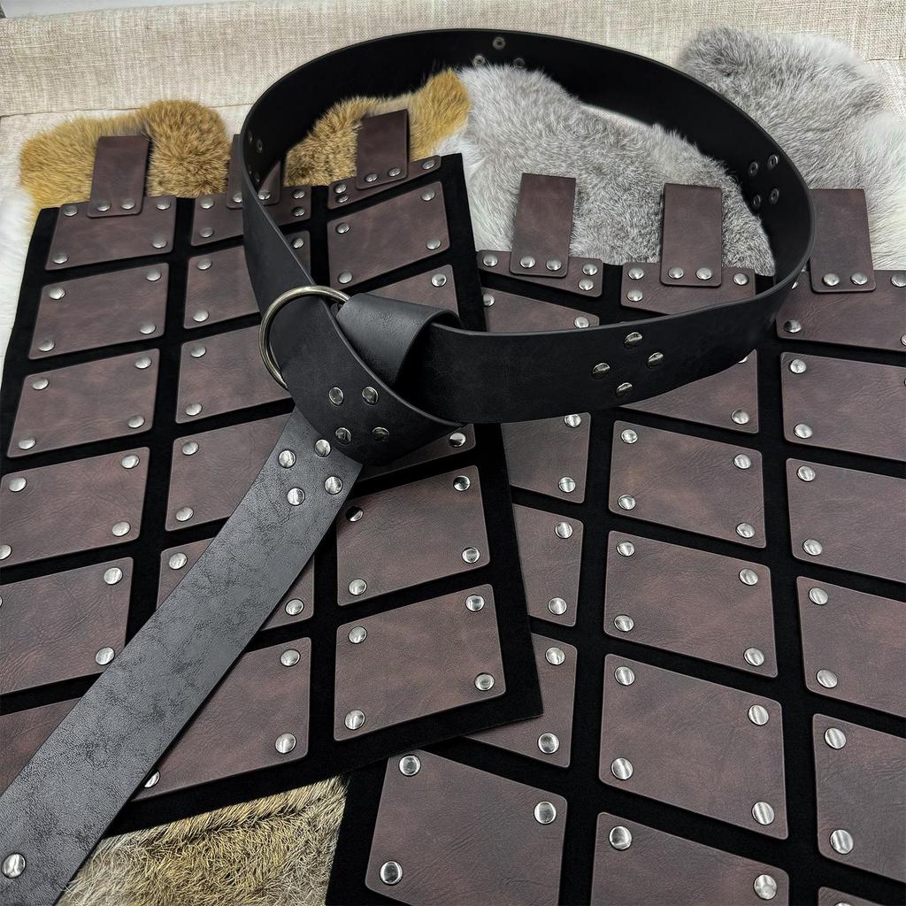 Nordic Viking Embossed Leather Scale Armor Cosplay Prop