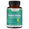 Suplemento Alimentar Water Away Força Máxima, Com Folha de Dente-de-leão, Folha de Chá Verde
