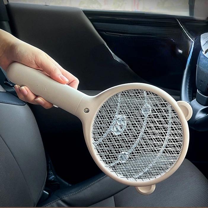New Electric Mosquito Swatter Small Camping Portable Mounted Outdoor Powerful Household Rechargeable Dormitory Swatter